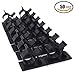 Cable Management Clips (1'' 0.75'') Adjustable Adhesive Nylon Wire Clamps Cable Tie Holder for Car, Home and Office (50 Pack)