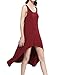 Tshirt Dress Beach Backless High Low Dresses for Women Sleeveless A-line Summer Shift