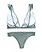 MOOSKINI Women’s Sexy Bikini Swimsuit Cute Two Pieces Ruffles Strap Swimwear Set