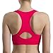 Women's Sports Bras Wire Free High Impact Support Seamless Yoga bra with Removable Cups (Medium, Bright Red)