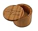 Totally Bamboo Salt Box, Seasoned with Love, Etched 100% Bamboo Container With Magnetic Lid For Secure Strong Storage for Spices, Herbs, Seasoning & More.