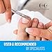Heavy Duty Nail & Eyebrow Scissors – Stainless Steel Curved Grooming Scissors for Thick Toenails, Fingernails & Cuticles – Precision Trimmer for Men & Women – Manicure & Pedicure Tool