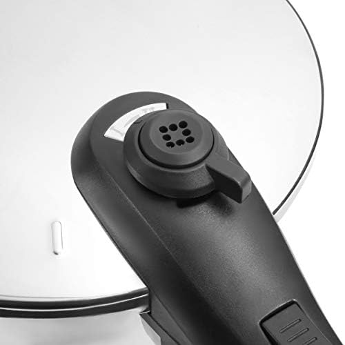 Barton 6Quart Pressure Cooker 15 PSI With Recipe Book Stainless Steel