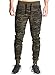 Ouber Men's Fitted Jogger Pants Gym Workout Running Sweatpants with Zipper Bottom (Camo,M)