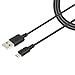 [3 Pack] EZOPower 6ft / 2M Extra Long Micro USB Sync and Charging Data Cable for Android Smartphone, Samsung, HTC, Nokia, Motorola, ZTE, Sony, LG, GPS and More ( Black )