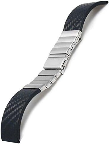 Vollmer Carbon Fiber and Stainless Steel Watch Bracelet 11002H7 (22mm)