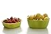 Salad Bowl Set to Hold Fruits, Salads and More. Two-Piece Salad Bowl/Fruit Bowl/Serving Bowl Set. Small and Large Bowl Included. Colors Green + Yellow