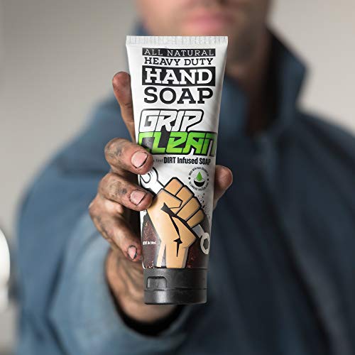 Grip Clean Pumice Hand Cleaner For Auto Mechanics Heavy Duty Soap, All Natural & Dirt