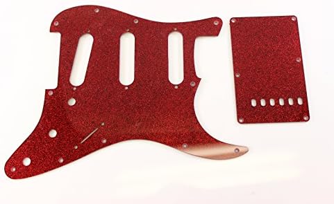 Red Sparkle Pickguard Set Fits Fender Stratocaster Strat