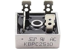 Tegg 1-Pack KBPC2510 Bridge Rectifier Diode DIP-4 25A Single Phase Square Electronic Component