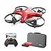 Holy Stone FPV Foldable Drone with Camera for Kids and Beginners, RC Quadcopter with 720P HD, 2 Flight Modes, APP Control, 3D Flip, Altitude Hold, Headless Mode, 2 Modular Batteries, Carrying Case,Red