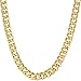 Lifetime Jewelry Cuban Link Chain, 6MM, 24K Gold Over Semi Precious Metals, Diamond Cut, Premium Fashion Jewelry Necklace, Designed to Resist Tarnishing, Lifetime Replacement Guarantee, 18-36 Inches