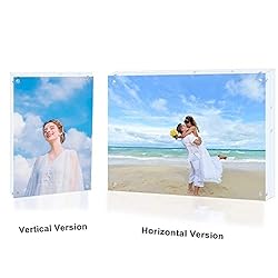 JUOIFIP 5 Pack Acrylic Picture Frame 5x7 Clear