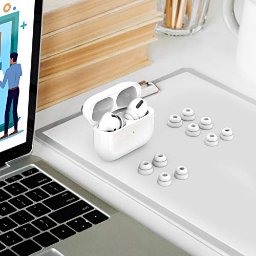 Delidigi 6 Pairs Ear Tips for AirPods Pro 2 and AirPods Pro, Silicone