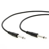 InstallerParts 10Ft 1/4" Mono Male to Male Audio Cable - Compatible with Amplifiers, Instruments, and Microphones