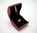 LILY TREACY PU Leather Earrings,Coin,Jewelry,Ring Box,Case, with Lighted up for Proposal,Engagement,Wedding,Gift (red)