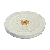 IVY Classic 39121 Spiral Stitched 6-Inch Cotton Muslin Buffing Wheel With 1/2-Inch Arbor, 1/Card