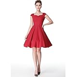 Heroecol Womens Vintage 1950s Dresses Sweetheart Neck Sleeveless 50s 60s Style Retro Swing Cotton Dress