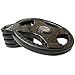 Body-Solid Quad Grip Design Rubber Plate - Olympic Weight Plates 255lbs. Set with Rubber Coating, Dumbbell & Bumper Weights for Barbell, Black