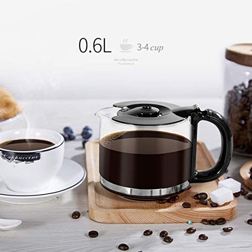 DSY Bohne Zur Tasse Kaffeemaschine, Filterkaffeemaschine 6 Tasse Mini-Reise-Kaffeemaschine Mit Kaffeemühle Und… – Bild 7