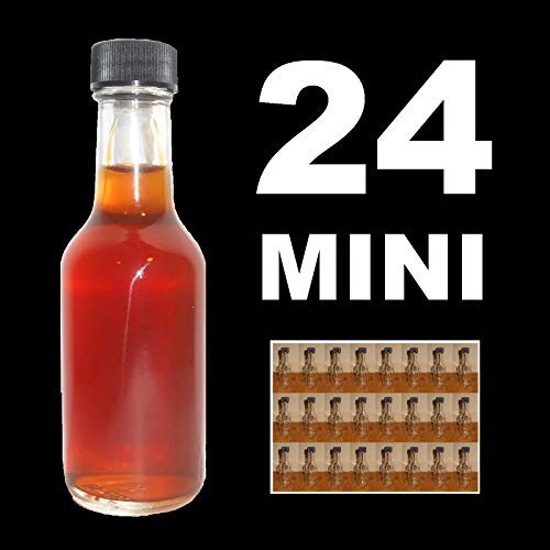 Buy SHOOTERS!!! 24 PACK GLASS MINI BAR LIQUOR BOTTLES 50ml WITH BLACK