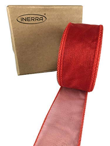 INERRA Chiffon Ribbon - Luxury Wired Edge 20 Metres x 50mm