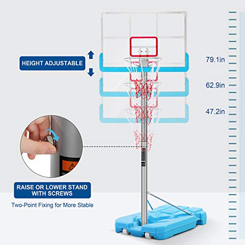 MaxKare Poolside Basketball Hoop System Portable Swimming Pool