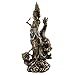Top Collection Quan Yin on Dragon Statue - Kwan Yin Asian Goddess of Mercy and Compassion in Premium Cold Cast Bronze- 14-Inch Avalokiteshvara Collectible Figurine