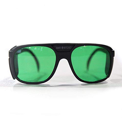 MarsHydro LED Grow Lights Safety Glasses for Indoor Gardens Greenhouses Hydroponics Protective Goggles Against UV IR Rays Protective Eyewear (MARS HYDRO Safety Glasses)