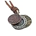 Seven And Eight Men's Vintage Punk Rock Style Camera Shape Leather Necklace Chain Cowboy Jewelry (Coffee Coins)