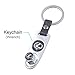 INCART Universal Steel (4pcs) Car Tire Valve Stem Air Caps Cover + (1pcs) Keychain for Lexus Silver