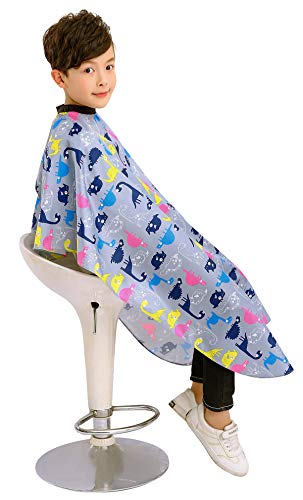 Kids Haircut Barber Cape Cover for Hair Cutting, Styling and Shampoo