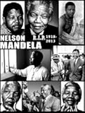 Nelson Mandela R.I.P. 1918-2013 Large Black T-Shirt