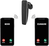 Hama MyVoice2100 Mono Bluetooth 5.0 Headset 80 Hours Battery Dual Device Ear view 8