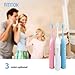 AMTOK Electric Toothbrush Sonicare Electronic Toothbrushes Sonic Rechargeable Toothbrush IPX7 Waterproof Toothbrush with Replacement Toothbrush Heads ( 5 Brushing Modes) White