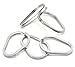 Valyria Stainless Steel Oval Split Rings Keyrings Keychains Keys Holder 4cm x 2.8cm(1 5/8
