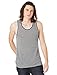 Alternative Men's Double Ringer Tank Shirt, Grey/Navy, Large