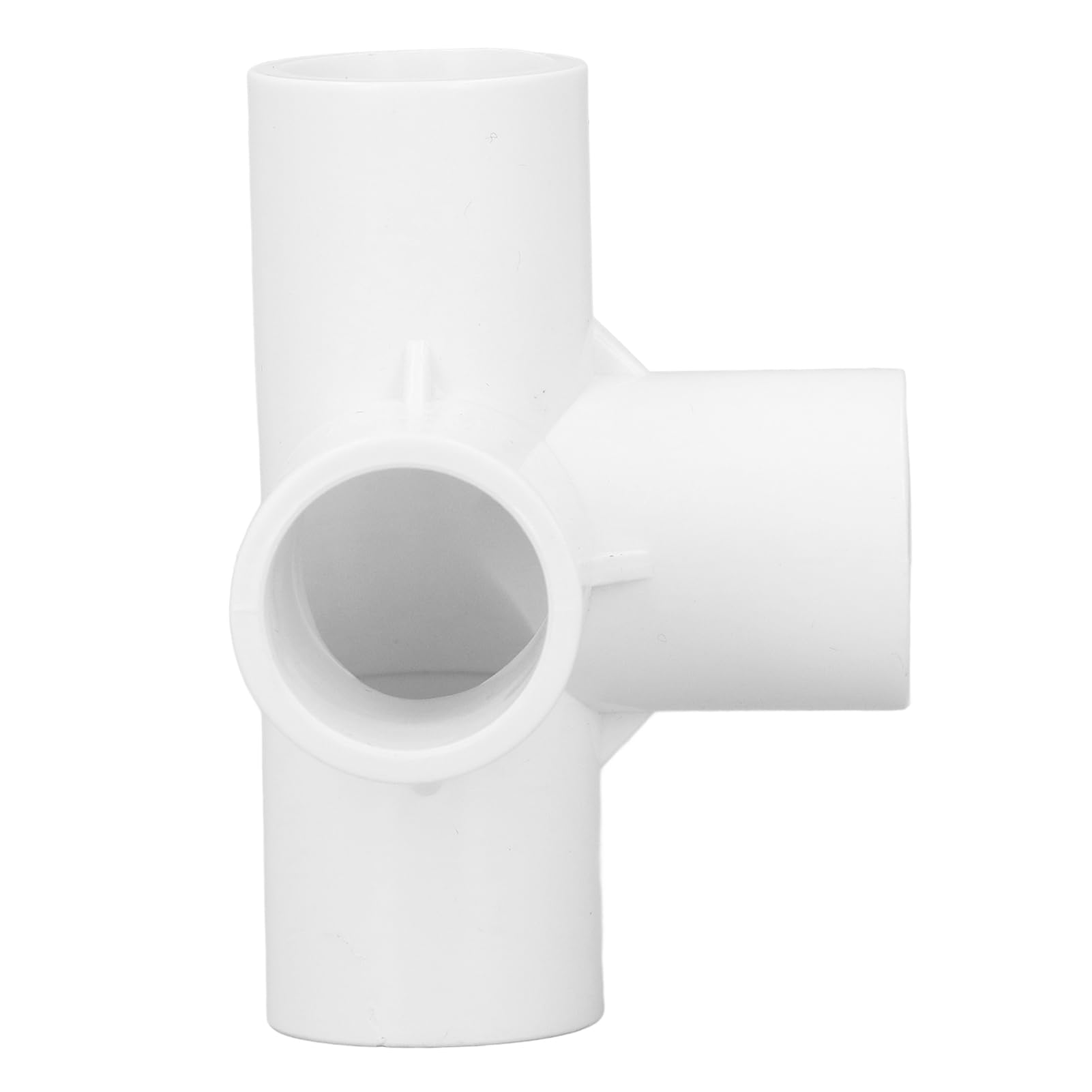 10 PCS PVC Fitting Connector, 4 Way PVC Fitting Elbow Connector with Black and White Available for Greenhouse Shed Pipe Fittings Tent Connection(25mm)(White)