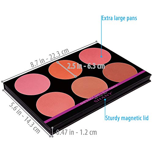 SHANY The Masterpiece 6 Colors Large Makeup Blush Palette - SHE'S NOT SHY