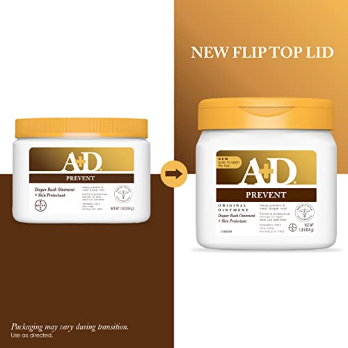 A+D Original Diaper Rash Ointment, Healing Skin Ointment for Dry and Cracked Skin, 16 Ounce