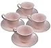 Princes Pink Pattern Child's Size Tea Party Fine Demi Tea Cups And Saucers - Set of Four