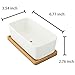 MyGift Ceramic Plant Container with Bamboo Saucer/Succulent Planter Pot, White