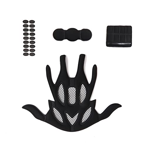 PAXLAMB Foam Padding Kit 21PCS Head Protection Liner Inner Protective Pads Net Replacement Pad Cushion Mat Set for Bike Bicycle Motorcycle Cycling Riding Sport Helmets (Black N J)