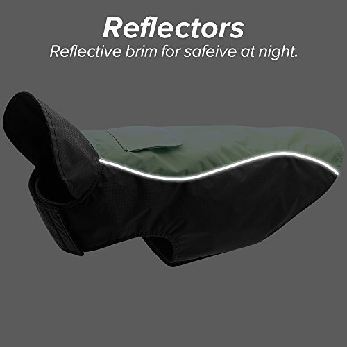 HiGuard Dog Raincoat Lightweight Waterproof Large Pet Dog Rain Jacket