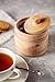 Wooden Salt Box With Lid - Premium Natural Beechwood - Healthy Solid and Durable Dry Herb Container - Moisture-Free Salt Holder - 10 ounce Capacity.