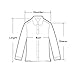 Zacoo Women's Slim Lapel Cotton Office Blazer Size M Color beige