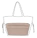 Vercord Felt Purse Handbag Pocketbook Tote Insert Organizer Bag Shaper In Bag Multi-Pockets Cream Beige Large