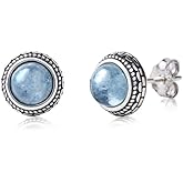 Aesthetic Crystal Birthstone Silver Earrings Meaningful Gift Jewelry for Her Women Fashion Western 925 Vintage Boho Handmade Beauty Personalized Unique keenove