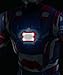 Disguise Marvel Iron Man 3 Iron Patriot Deluxe Mens Adult Costume, Blue/Red, X-Large/42-46