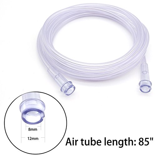 PORAXY Compressor System Cool Mist Inhaler Accessories Kit Oxygen Masks Breathing Mouthpieces for Adults (Blue)